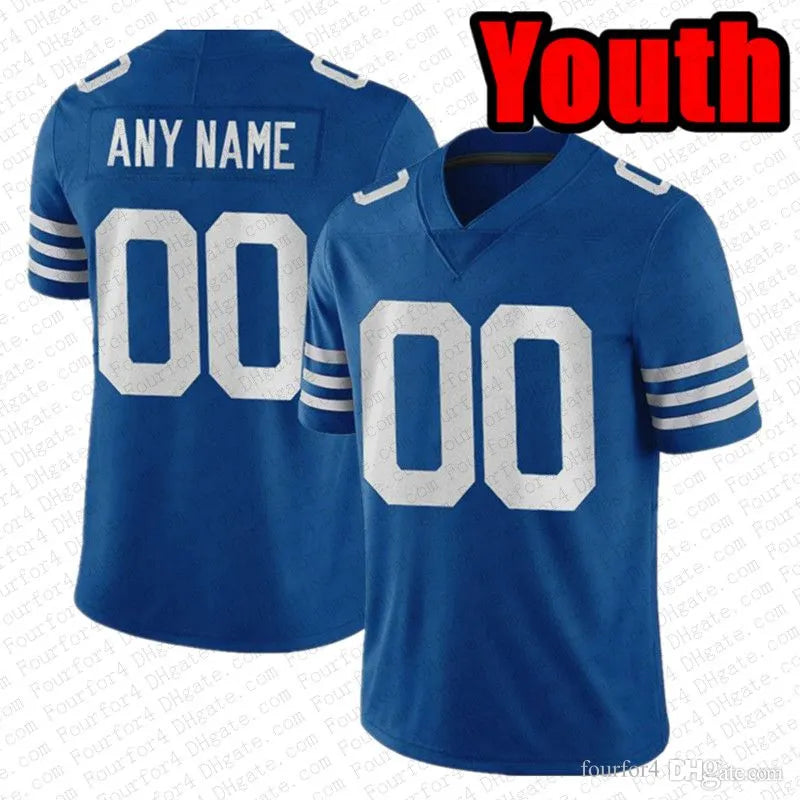 Tyler Warren Daniel Jones Football Jersey Jonathan Taylor Ahmad Sauce Gardner Ri - SitterJersey.com