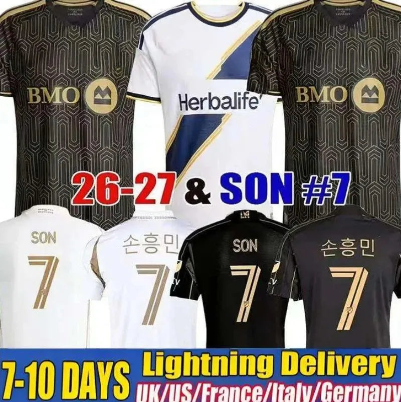 LAFC 25 26 27 SON Los Angeles FC soccer jerseys GIROUD BALE VELA TILLMAN footbal - SitterJersey.com