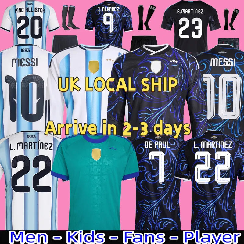 UK local ArgentinaS World Cup soccer Jerseys 26 27 MARADONA J. ALVAREZ FC Men Ki - SitterJersey.com
