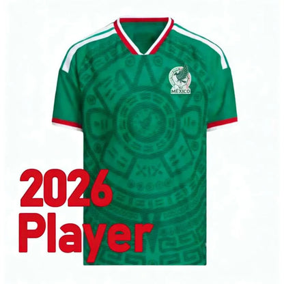 Mexico 2026 World Cup RAUL CHICHARITO Soccer Jersey 26 27 H LOZANO Kids Kit Foot - SitterJersey.com