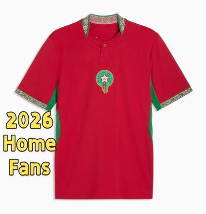 25 26 Morocco Soccer T Shirt NO10 Brahim HAKIMI ZIYECH Player Youth Sport Footba - SitterJersey.com
