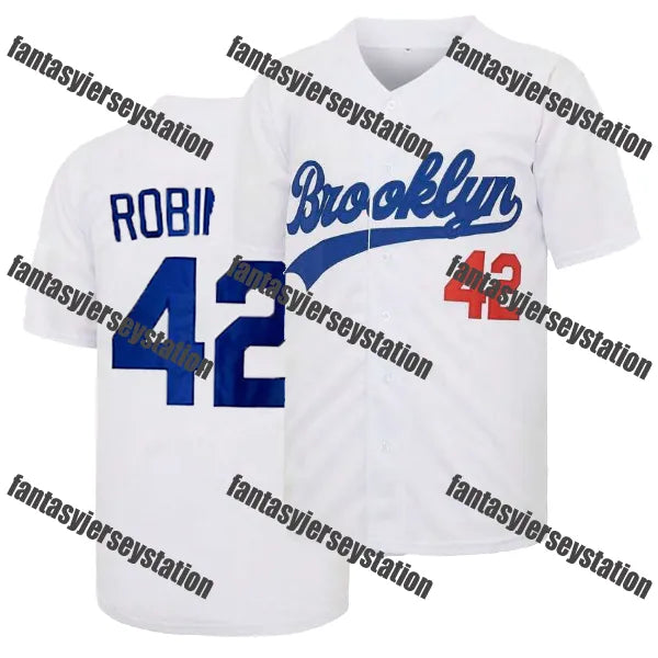 #17 Blue Men's Shohei Relaxed Ohtani 42 Robinson Fit Embroidered V-Neck Button U - SitterJersey.com