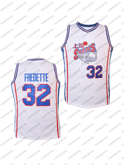 #32 FREDETTE Men's Basketball Jersey Sweatshirt - Embroidered Movie Mesh Letters - SitterJersey.com