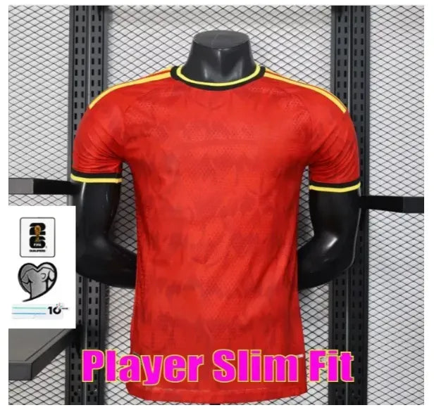 2026 Belgium World Cup Soccer Jerseys DE BRUYNE R. LUKAKU E. HAZARD 25 26 MERTEN - SitterJersey.com