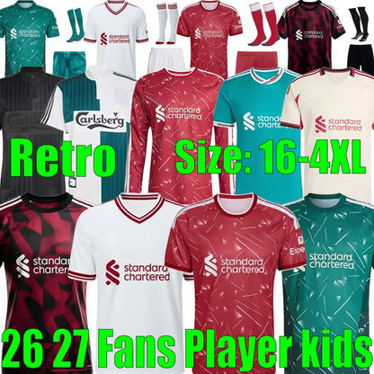 Liveropool Jersey 26 27 SZOBOSZLAI LFC ISAK WIRTZ EKITIKE M.SALAH VIRGIL soccer  - SitterJersey.com