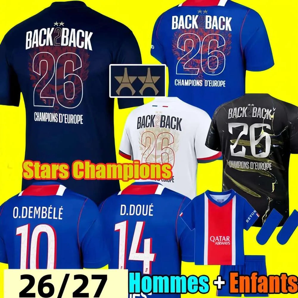 2026 KVARATSKHELIA O DEMBELE JOAO NEVES FERNANDEZ psges jersey 27 D DOUE Maillot - SitterJersey.com