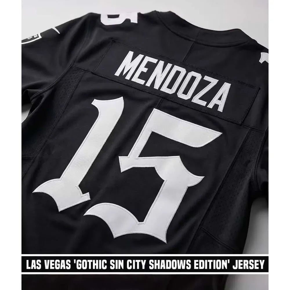 Men Los vegas Women Youth Raider 15 Fernando Mendoza Custom Stitched football Je - SitterJersey.com