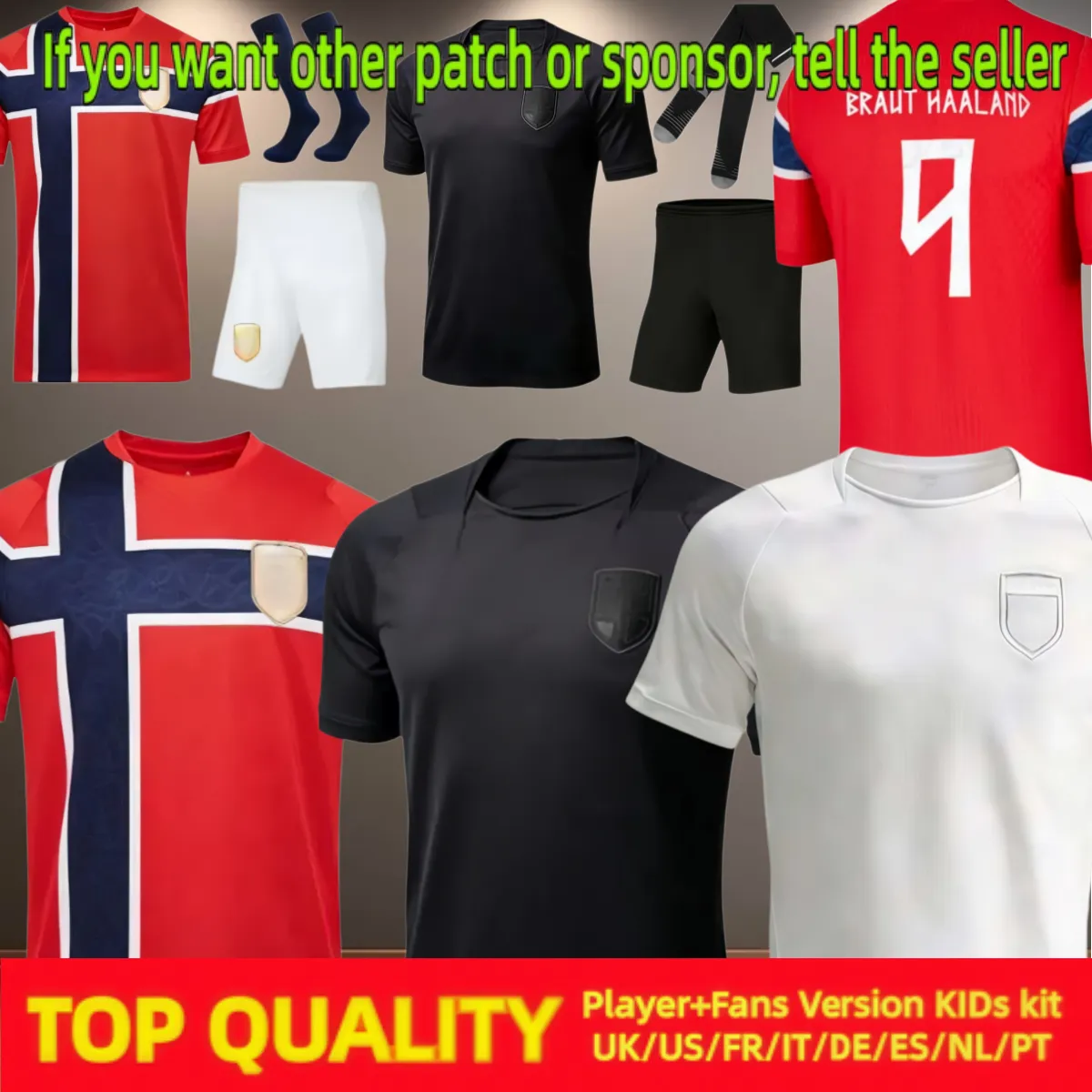 HAALAND Norway Jersey 2026 World Cup ODEGAARD SORLOTH Nation Team Jerseys BOBB N - SitterJersey.com