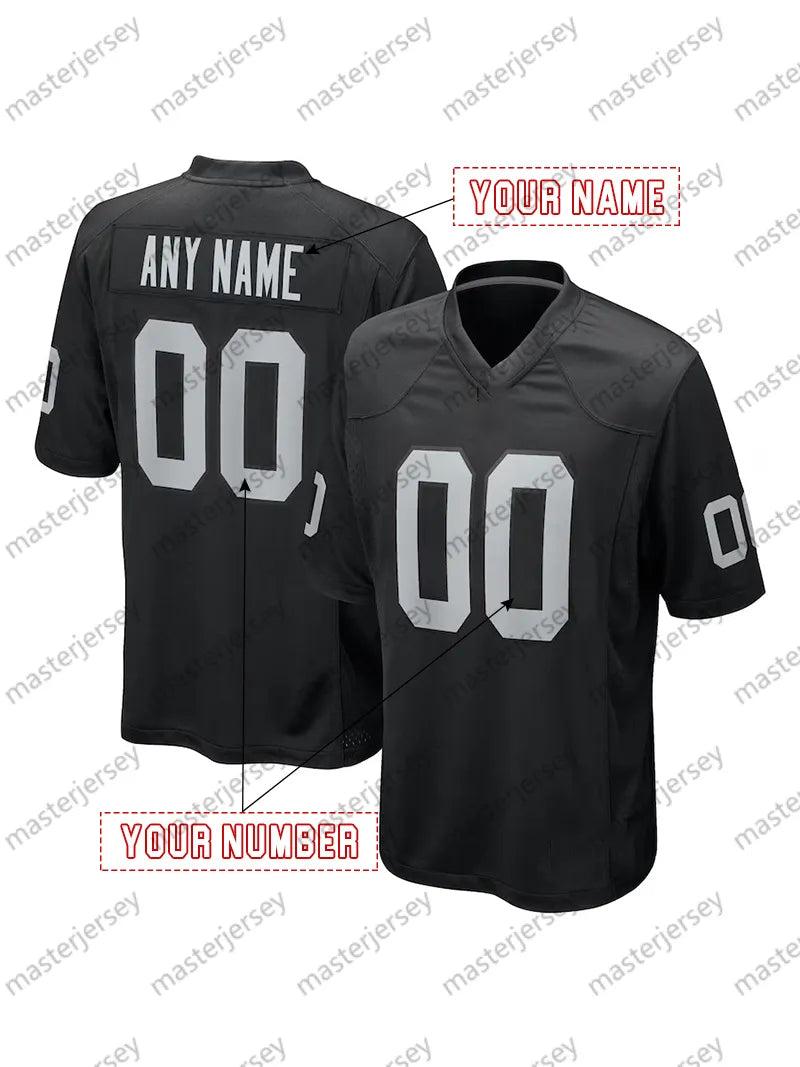 98 Crosby Custom Football Jersey O'Connell Bowers Ridder Abdullah Laube Jerseys  - SitterJersey.com