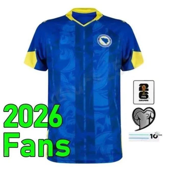 2026 Bosnia-Herzegovina World Cup Jerseys Bosnia and Herzegovina Dzeko Soccer Je - SitterJersey.com