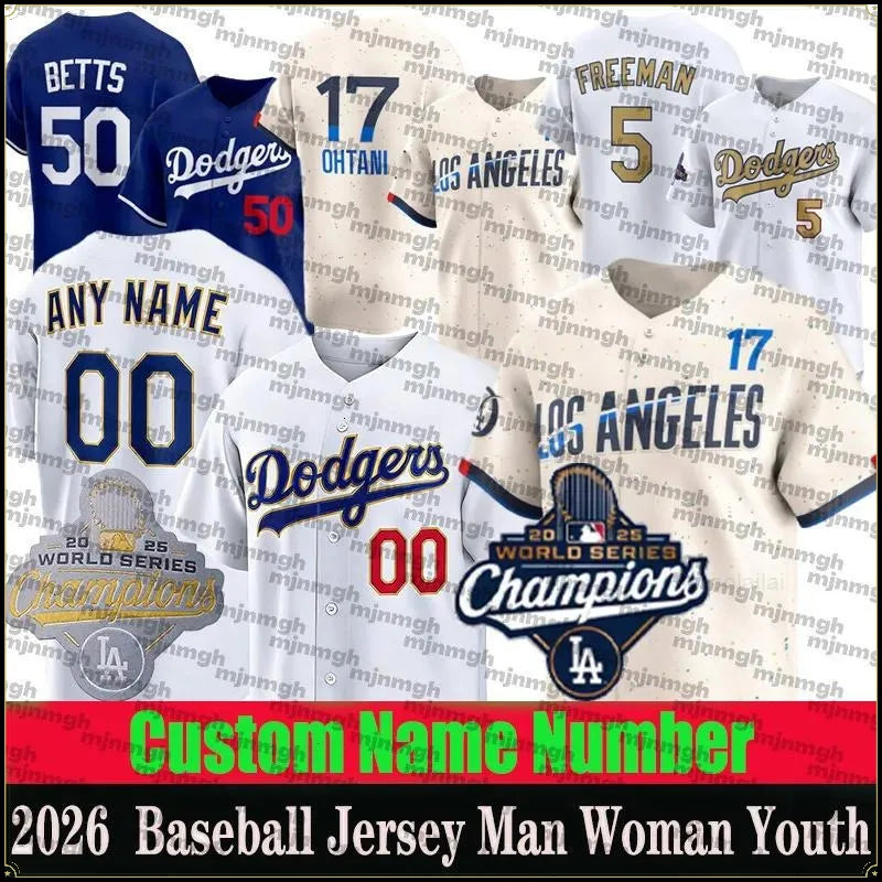 Ohtani Baseball Jersey Freeman Betts Yamamoto Edman Custom Sweatshirt - Embroide - SitterJersey.com