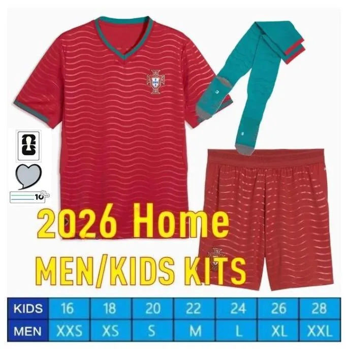 Portugal Jersey 2026 World Cup Soccer Jerseys Portuguesa Ronaldo JOAO FELIX BERN - SitterJersey.com