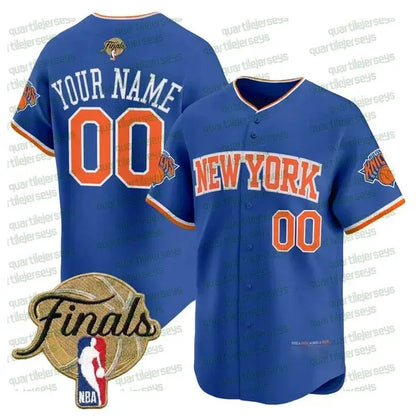 NewYork Knicks 2026 Final Champion Baseball Jersey Jalen Brunson Karl-Anthony To - SitterJersey.com