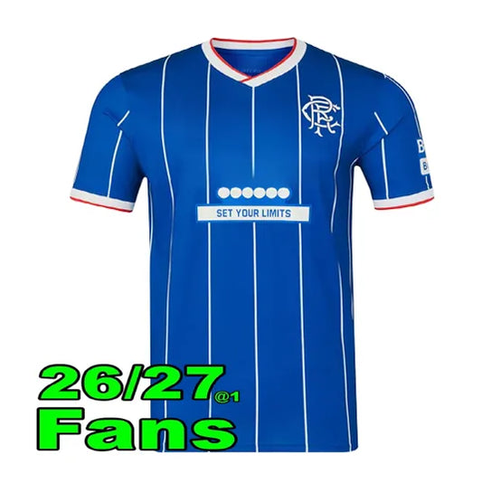 2026 Glasgow RangersS fc 26 27 home soccer jersey home Ranger COLAK ROOFE LUNDST - SitterJersey.com