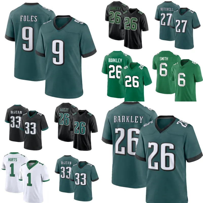 9 Makai Lemon Saquon Barkley DeVonta Smith Jalen Hurts Carter Dawkins Goedert De - SitterJersey.com