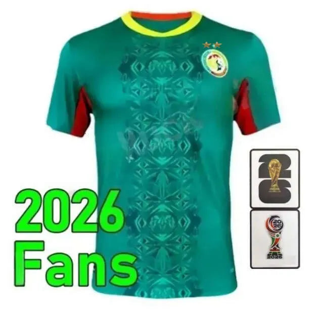 2 Star Senegal Soccer Jerseys 2025 2026 National Team SARR P.M.SARR N.JACKSON DI - SitterJersey.com