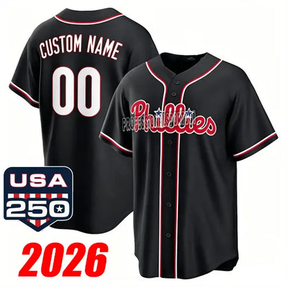 USA 250 Fourth of July philadelphie phillie jersey 3 Bryce Harper 10 Realmutos 7 - SitterJersey.com