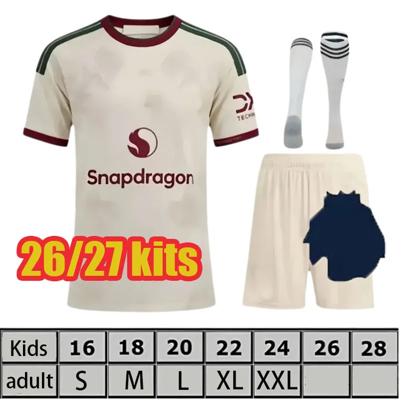 ManUnited SESKO MBEUMO CUNHA 25 26 27 Soccer Jerseys football shirts B. FERNANES - SitterJersey.com