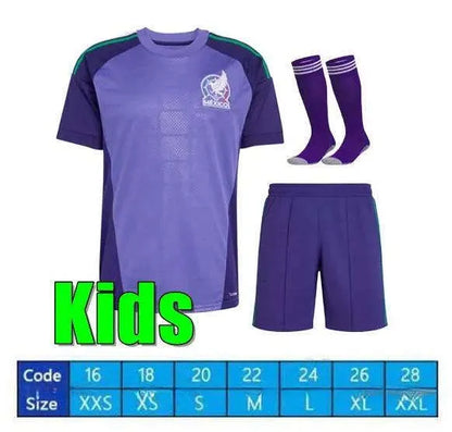 Mexico 2026 World Cup RAUL CHICHARITO Soccer Jersey 26 27 H LOZANO Kids Kit Foot - SitterJersey.com