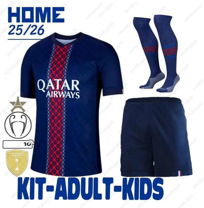 25/26 Season 1:1 Soccer Football Jersey Outdoor Sports Shirt Dembele Doue Kvarat - SitterJersey.com
