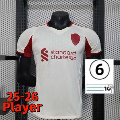 25 26 27 liverpool Wirtz SALAH football shirt Ekitike MAC ISAK ALLISTER Kerkez G - SitterJersey.com