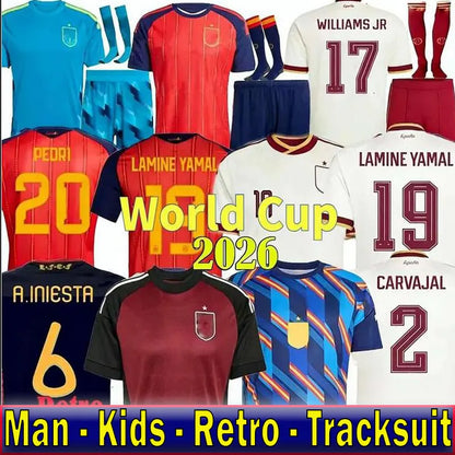 PEDRI 2026 Spain Soccer Jerseys LAMINE YAMALEspana Camiseta de futbol CUCURELLA  - SitterJersey.com