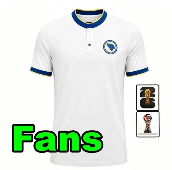 2026 Bosnia-Herzegovina World Cup Jerseys Bosnia and Herzegovina Dzeko Soccer Je - SitterJersey.com