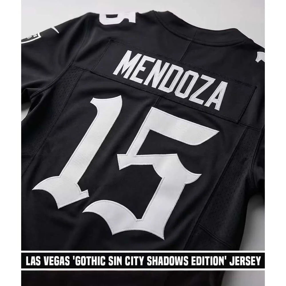 Men Los vegas Women Youth Raider 15 Fernando Mendoza Custom Stitched football Je - SitterJersey.com