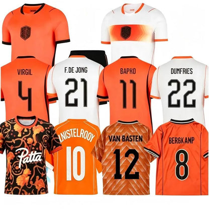 2026 Netherlands Dutch jersey Holland world cup retro Soccer Jersey Bergkamp ROB - SitterJersey.com
