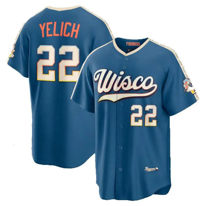 2026 Brewers Baseball Jersey Christian Yelich Jackson Chourio Jacob Misiorowski  - SitterJersey.com