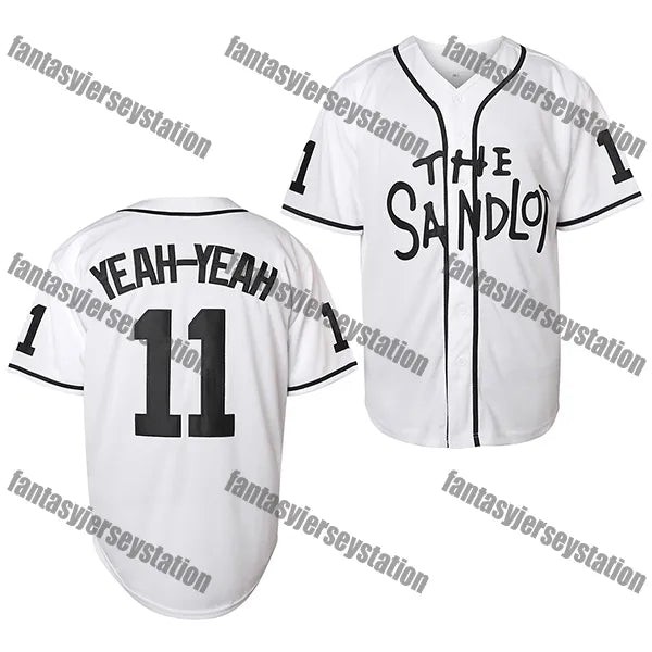 The Sandlot Baseball Jersey 10 White SMALLS Pattern Baseball Sports Tops Basebal - SitterJersey.com