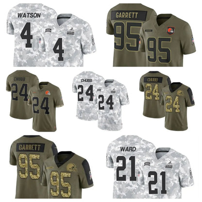 95 Myles Garrett Cities Football Jerseys Nick Chubb Winston Njoku Cedric Tillman - SitterJersey.com