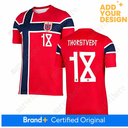 Norway Away Jersey Erling Haaland NO. 9 Martin Odegaard 10 World Cup 2026 Soccer - SitterJersey.com