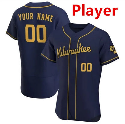 Custom 11 Jackson Chourio Christian 22 Yelich 10 Sal Frelick Jersey Luis Urias C - SitterJersey.com
