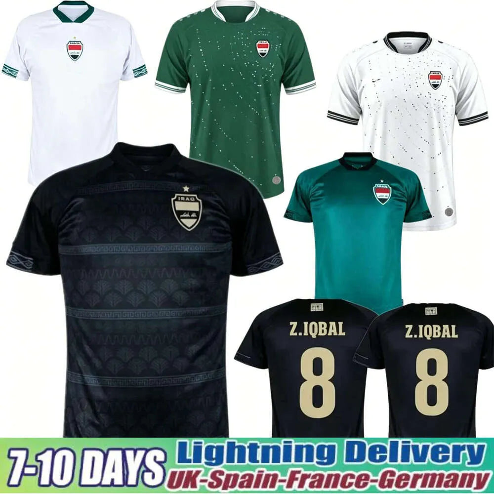 2026 Iraq soccer jersey World Cup AYMEN MOHANAD AL-HAMADI 26 27 national team ho - SitterJersey.com