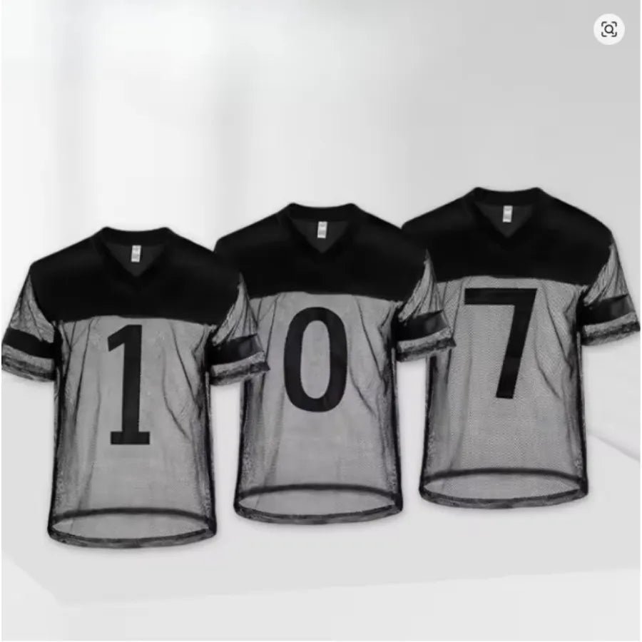Men's Breathable Quick-Dry Polyester 1 BALL Basketball Jersey - Crew Neck Sports - SitterJersey.com