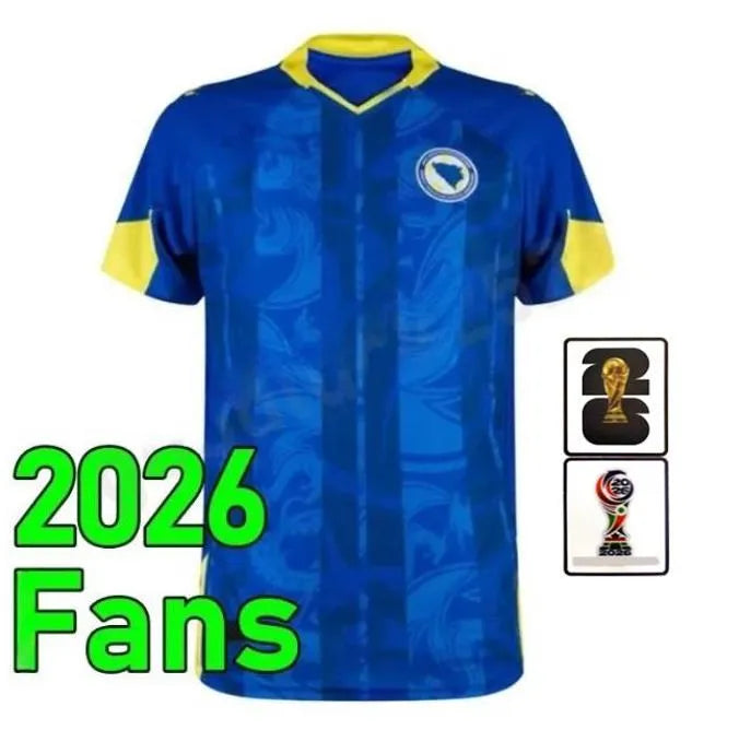 2026 Bosnia-Herzegovina World Cup Jerseys Bosnia and Herzegovina Dzeko Soccer Je - SitterJersey.com