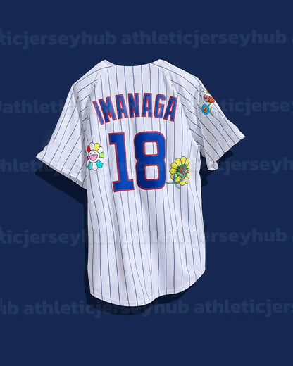 18 Imanaga 2025 Tokyo Series Takashi Murakami Jerseys Kyle Tucker Dansby Swanson - SitterJersey.com