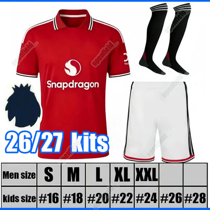 Manchester Uniteed 26 27 Jerseys CUNHA SESKO MARTINEZ MBEUMO football shirt B. F - SitterJersey.com