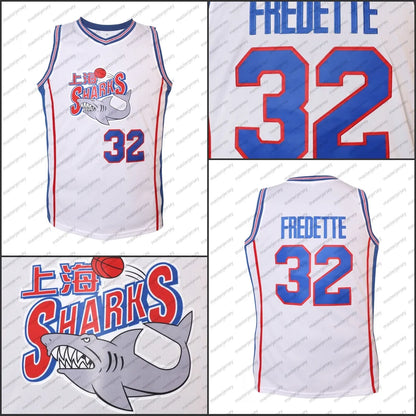 #32 FREDETTE Men's Basketball Jersey Sweatshirt - Embroidered Movie Mesh Letters - SitterJersey.com