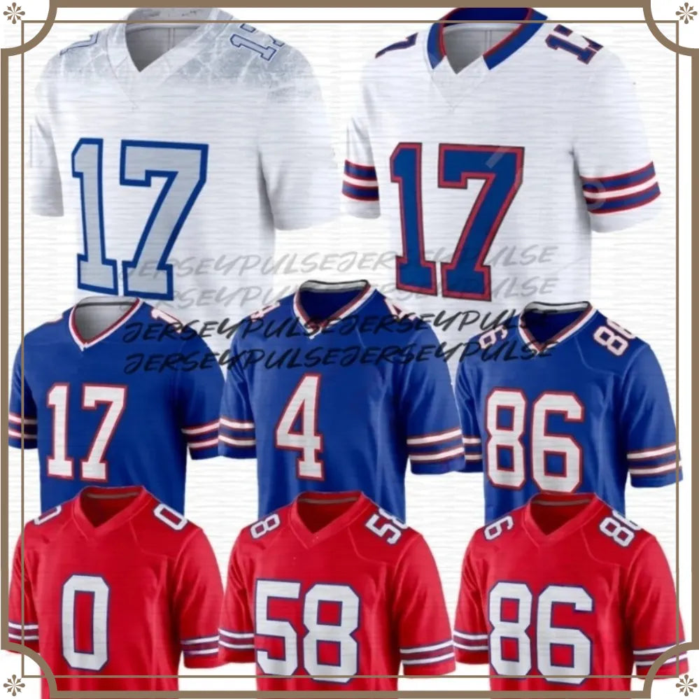 Josh Allen James Cook III Khalil Shakir Keon Coleman Joshua Palmer Dawson Knox C - SitterJersey.com