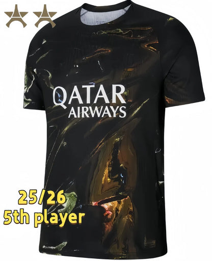 Psge jersey 26 27 DEMBELE HAKIMI BARCOLA NEVES ZAIRE EMERY DONNARUMMA MARQUINHOS - SitterJersey.com