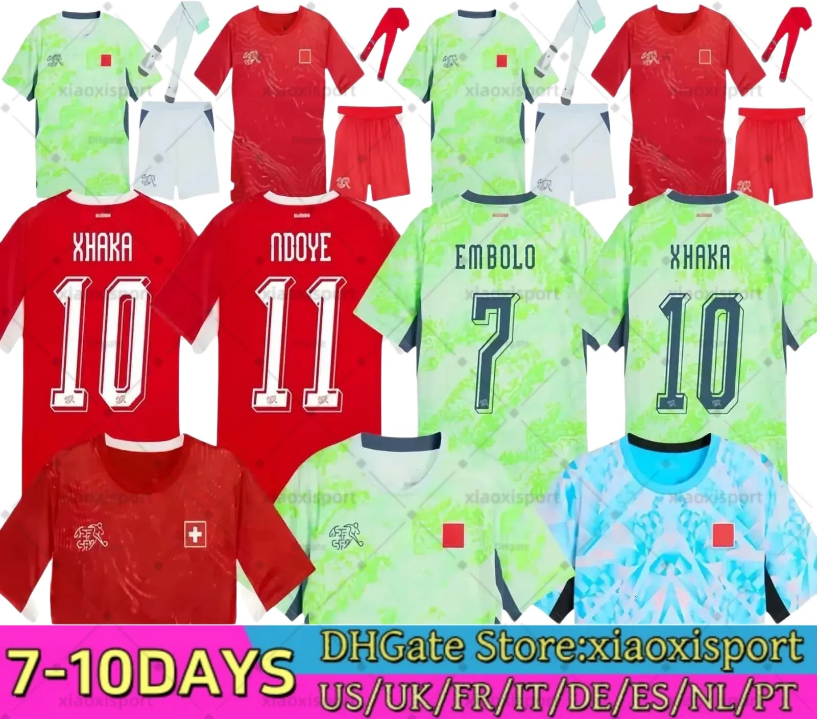 Switzerland Jersey 2026 World Cup National Team Soccer Jerseys 26 27 ELVEDI AKAN - SitterJersey.com