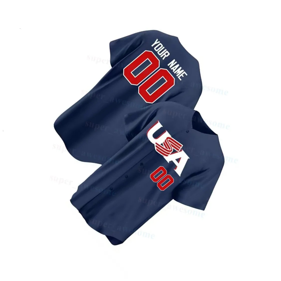 Team USA Baseball Jersey Aaron Judge Paul Skenes Bobby Witt Jr Kyle Schwarber Ca - SitterJersey.com