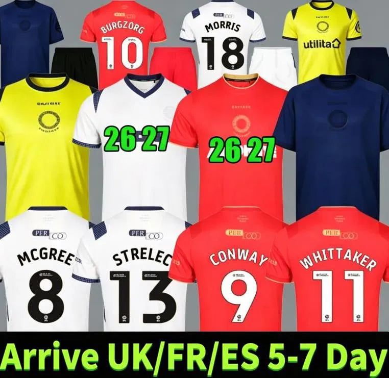 2026 2027 Middlesbrough Soccer Jerseys 150th Anniversary 26 27 HACKNEY AZAZ FRY  - SitterJersey.com