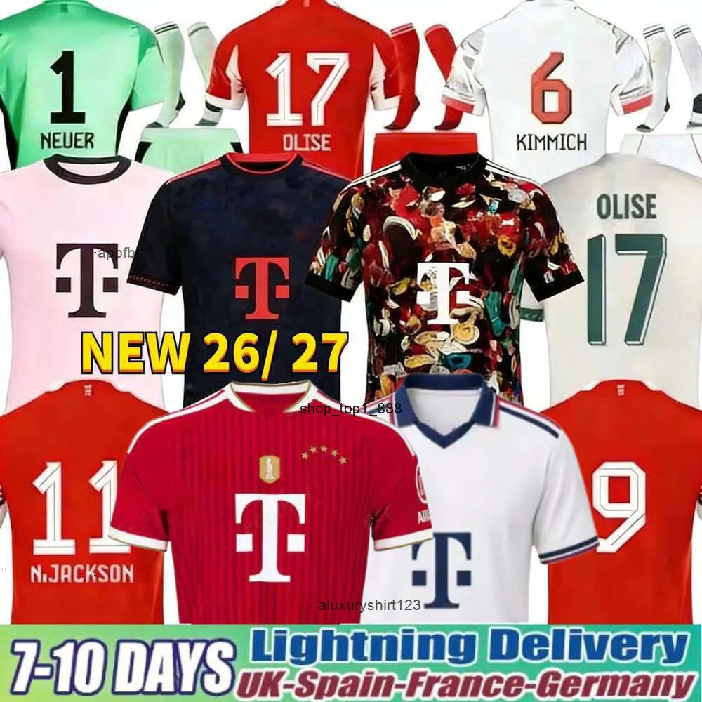 26 27 MUSIALA OLISE KANE LUIS DIAZ soccer jerseys PAVLOVIC SANE football shirt G - SitterJersey.com
