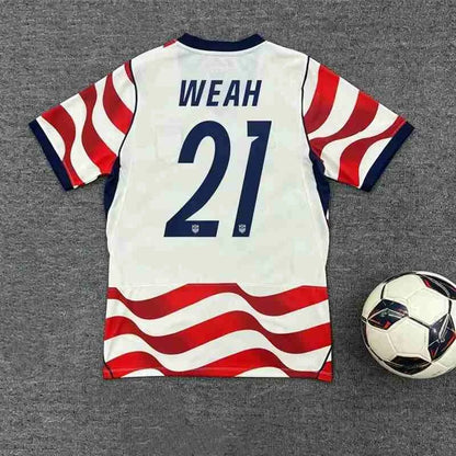 2026 USA HOME World Cup football jersey BEYNA MCKENNIE PULISIC BALOGUN Fans and  - SitterJersey.com
