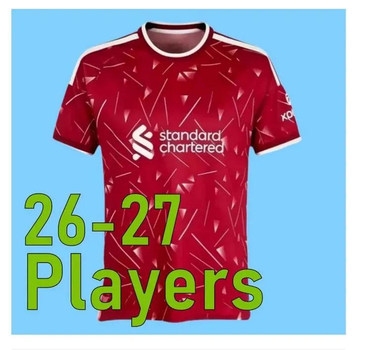 LFC 25 26 27 Liveropool Jersey ISAK WIRTZ EKITIKE M.SALAH VIRGIL Liveropool socc - SitterJersey.com