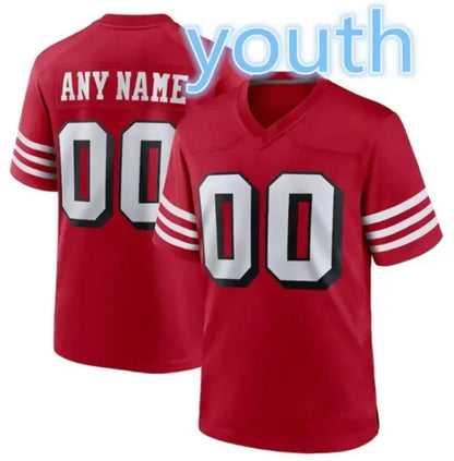 San Franciscocity 49erss Jesrey Mike Evans Christian McCaffrey Brock Purdy Footb - SitterJersey.com