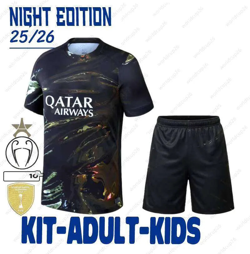 25/26 Season 1:1 Soccer Football Jersey Outdoor Sports Shirt Dembele Doue Kvarat - SitterJersey.com